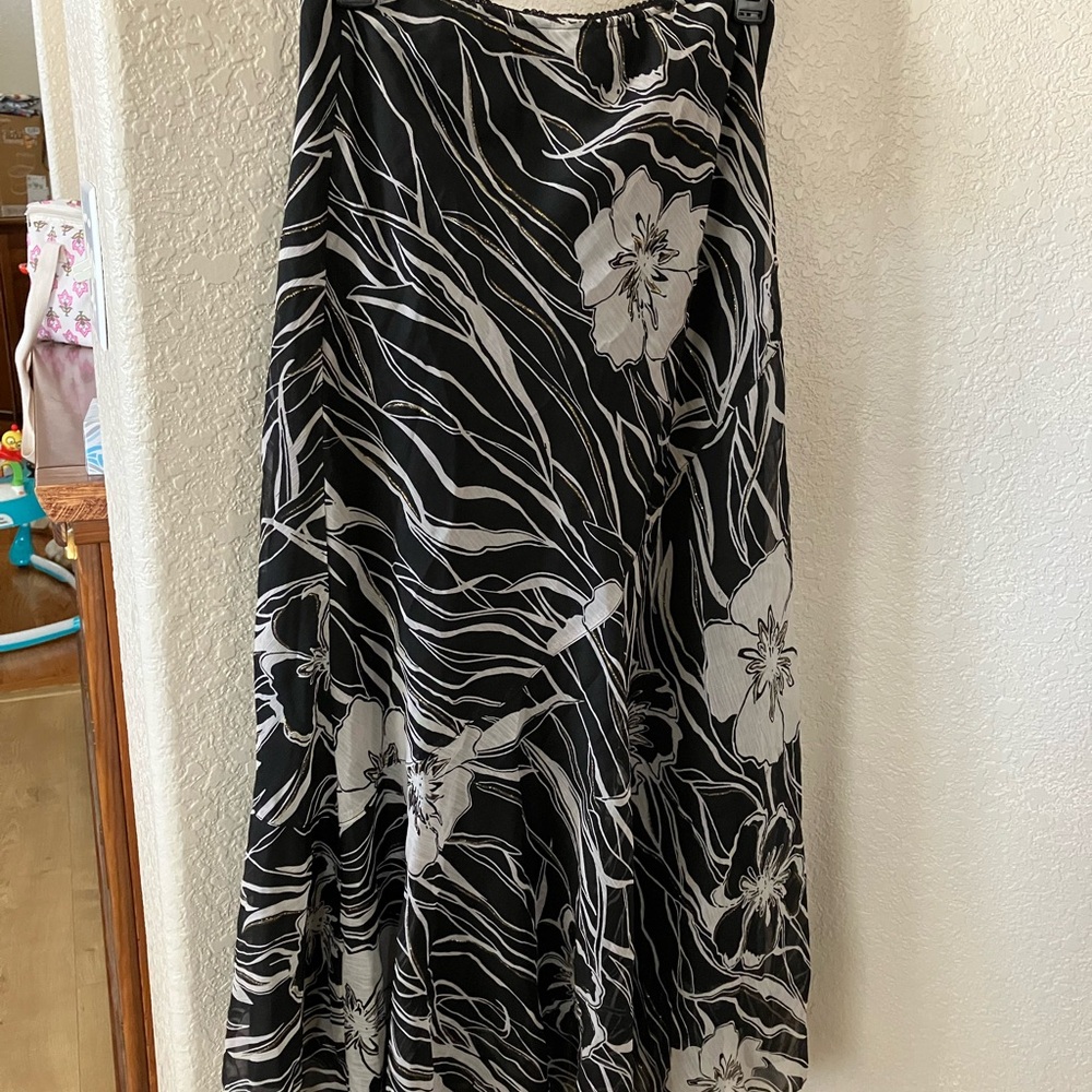 Elegant Summer Floral A-Line Women's Skirt Set
